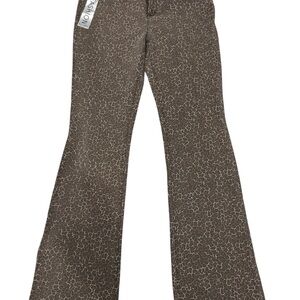 love, Fire Taupe Patterned Boot Cut Pants